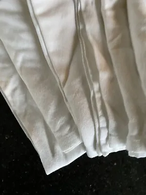 £2.99 • Buy 6X White Cotton Napkin Table Linen Dinner 100% Egyptian Debenhams Excellent Cond