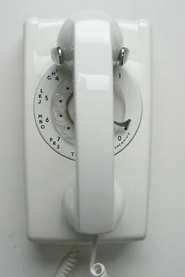 White Western Electric 554 Wall Telephone - Full Restoration • $129.95