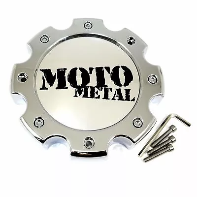 Moto Metal Chrome Center Cap 8 OD Bolt Closed For MO963 MO963 Dually 490L204MM • $32