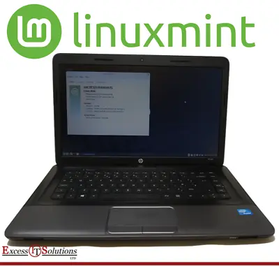 HP 650 Laptop Intel Celeron B830 1.80GHz 4GB RAM 120GB SSD Linux Mint OS • £79.99