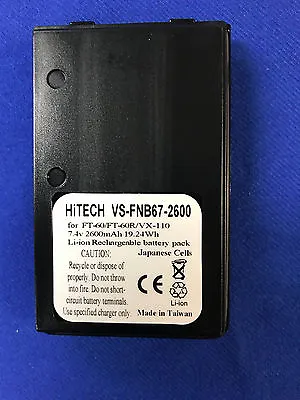 10 Of Hitech Yaesu/Vertex FT60/VX-410... #FNB-V67Li *Japan Li-ion2.6A19w Battery • $295