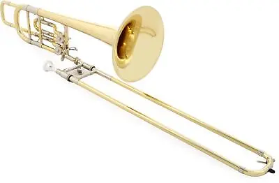 Bach 50B2O Stradivarius Professional Bass Trombone - Double Rotor - Yellow Brass • $4999