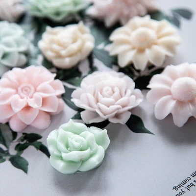 £3.89 • Buy Silicone Candle Making Moulds DIY Flower Shape Soap Wax Resin Candle Molds Tools