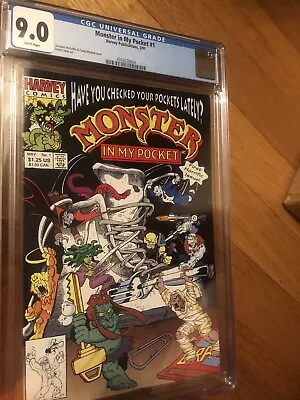 MONSTER IN MY POCKET #1 CGC 9.0 VF/NM  Harvey Comics 1991 KEY • $99.99