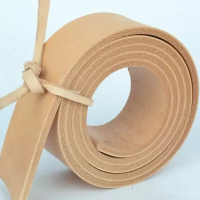 38.5mm 100-150cm Solid Genuine Leather Blank Belt Strap Craft For Waistband DIY • $62.94