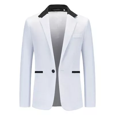 Men's Suits Suit Office Regular Solid Spring Breathable Wedding Party • $23.07