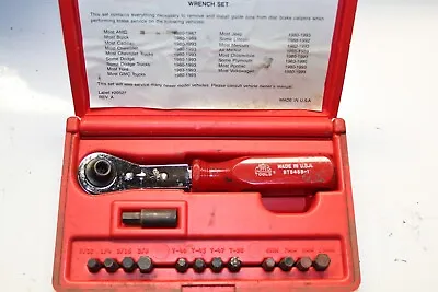 MAC TOOLS BRAKE CALIPER Guide Pin BIT WRENCH SET BT5458 USA • $129