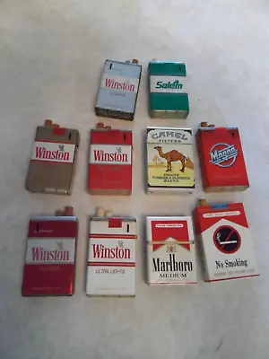 Lot Of 10 Collectible CIGARETTE LIGHTERS Matches Radio VGC • $75