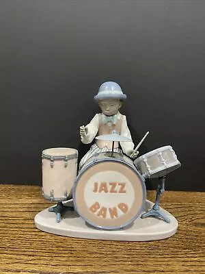 Lladro 5929  Jazz Band  Drummer Black Legacy Collection (1) Drumstick Missing • $445