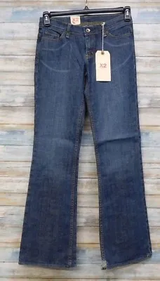 Women's X2 Express Denim Laboratory Jeans 8x32 Flare Low Rise Stretch (4005) • $22.62