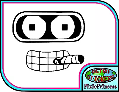 £3.55 • Buy Bender Futurama A Vinyl Sticker Laptop Car Van Truck Wall Poster Window Decal