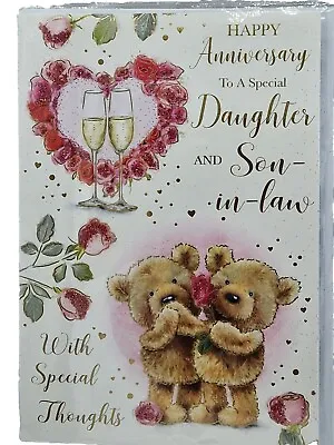 Daughter And Son In Law Wedding Anniversary Card • £2.49