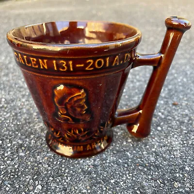Schering Rx Galen 131-201 AD Coffee Tea Mug Cup Brown Mortar Pestle Ceramic  • $22.97