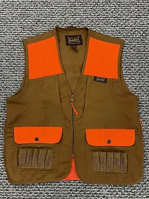 Vintage Gamehide Vest Men’s M Brown Shooting Hunting 90s Outdoor Zip Pocket • $22.95