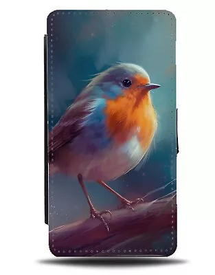 Red Robin Picture Flip Wallet Case Robins Bird Birds Redbreast Breasted BZ71 • £19.99