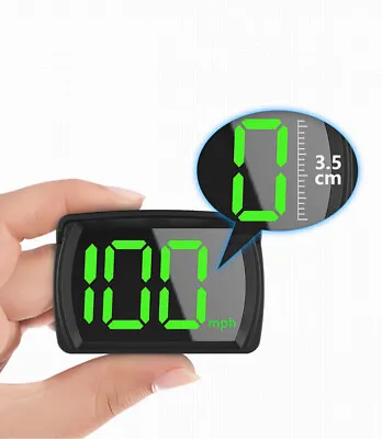 Car HUD Digital Speedometer Gauges Head Up Display MPH Trims Plug/Play Black SUV • $17