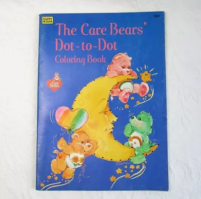 Care Bears Vintage  Dot To Dot  Coloring Book NEW UNUSED 1984 Happy House • $17.75