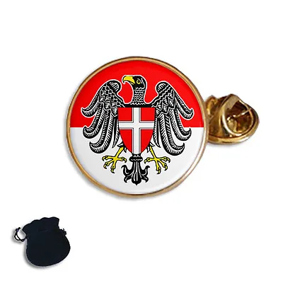 Vienna Wien City Flag Coat Of Arms Austria Enamel Lapel Pin Badge Gift • £5.49