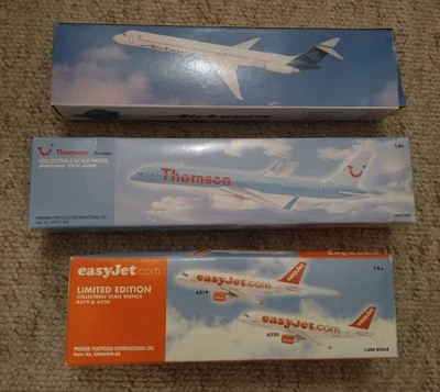 £14.99 • Buy Passenger Plane Models Airtour Thomson Easyjet 1:200 Scale Models Bnib