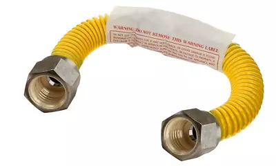 Flextron FTGC-YC38-12 10  Flexible Epoxy Coated Gas Line Connector With 1/2  • $12