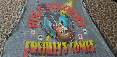 Kiss Ace Frehley Tour 1988 Rare Og Concert Tee Shirt Large Tour Metal Concert • £144.56
