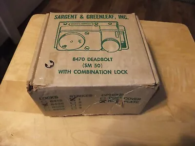 Sargent & Greenleaf 8470  Deadbolt Combination Lock  8435 New Open Box 100% Comp • $197.89