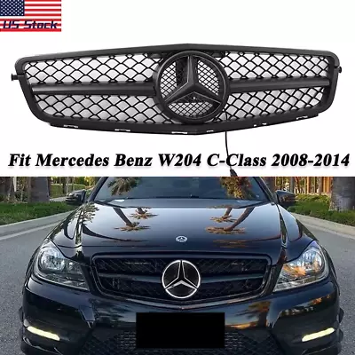 Grill For Mercedes Benz W204 C250 C300 C350 2008-14 Grille AMG Style W/LED Star • $121.57