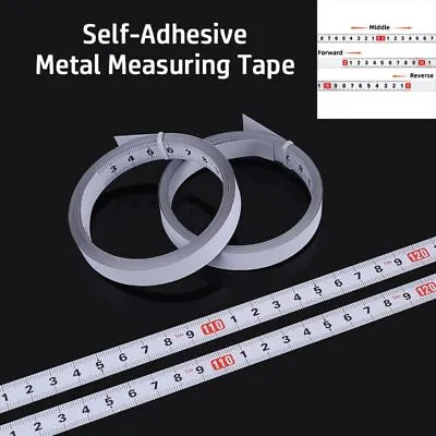 Self-Adhesive Metal Tape Measure 13MM Width Workbench Ruler  Miter Track • £5.03