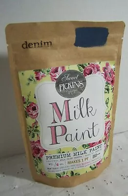 OFMP Co. Premium Milk Paint Powder Color Denim Blue Makes 1 Pt. V.O.C. Free • $9.99