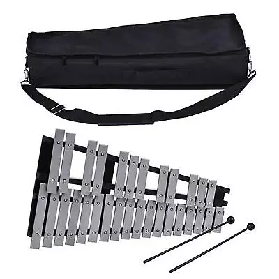 Metal 32 Notes Foldable Glockenspiel Xylophone Vibraphone Percussion Instrument • $103.15