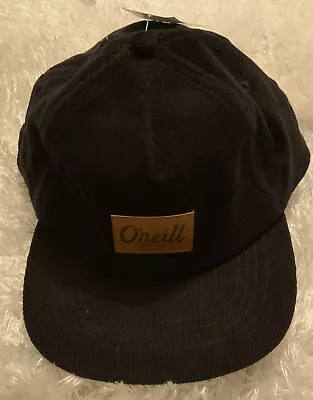 $28 • Buy O’neill Men’s Black One Size Logo Corduroy Snapback Hat NWT