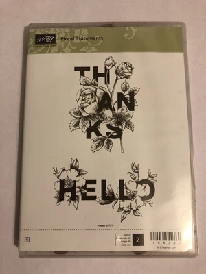 £5 • Buy Stampin Up Floral Statements Stamp Set. One Stamp Used Once.
