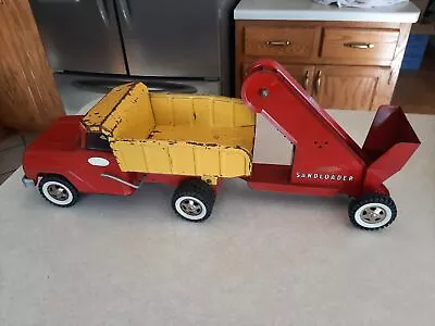 Vintage 1960s Tonka Dump Truck & Sand Loader Pressed Steel Shelf Up 3 • $94.88