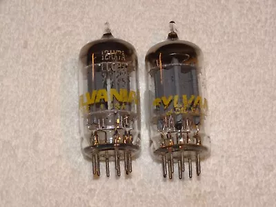 2 X 7025/12AX7A  Sylvania Tubes*Grey Plates -O*Tested Good* • $65.99