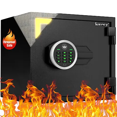 Kavey 1.2 Cub Fireproof Safe Box Fireproof Waterproof Digital Home Money Safe • $139.99