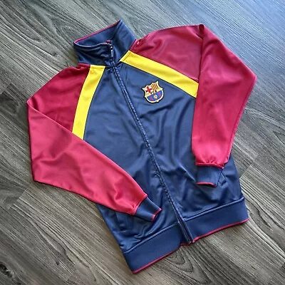FCB Barcelona Full Zip Track Jacket Youth Boy’s Size Medium EUC • $22.97