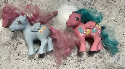 My Little Pony MLP G1 Vtg 1984 WAVE RUNNER Pegasus Seahorse & Sugar Apple Bundle • $5.50