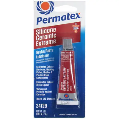 Permatex Brake Lubricant 24129; Silicone Ceramic Extreme 0.5oz Silicone • $8.64
