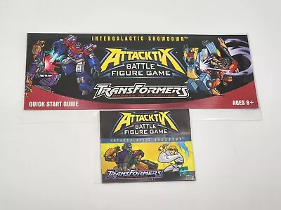 Transformers Attacktix Battle Game Hasbro CHECKLIST Guide Instructions • $8.96