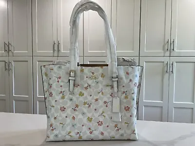 NWT Coach C8612 Mollie Tote In Signature Canvas With Mystical Floral Print • $209