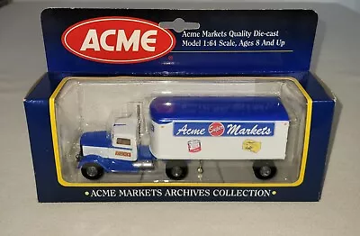 Hartoy L53108 Peterbilt 260 Acme Super Markets Tractor Trailer 1:64 (scuffs Top) • $18.95