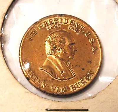 Vintage Martin Van Buren Coin 8th President Token  The Little Magician  • $5.97