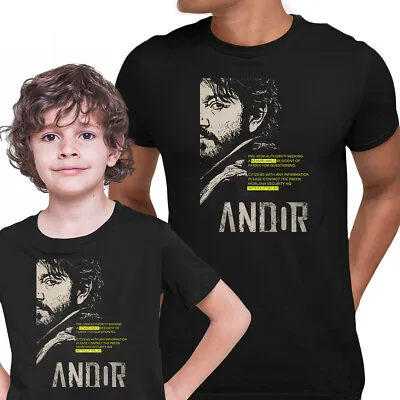 Cassian Andor Wanted T-shirt Diego Luna Star Wars Series • £12.99