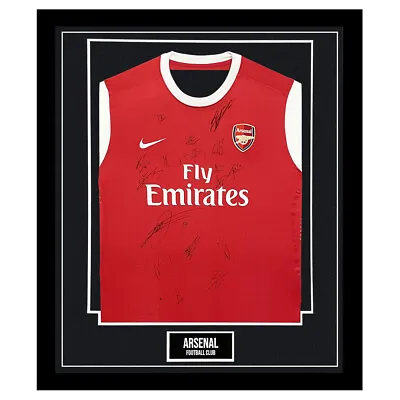 Signed Arsenal FC Framed Shirt - Van Persie Ramsey & Rosicky +COA • £599.99