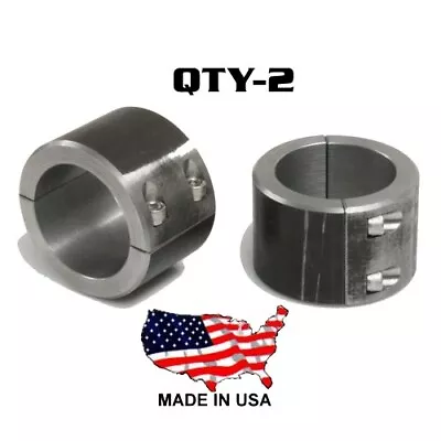 2 - Steel Universal Weld On Bar Clamp 1-3/4  Roll Cage Fabrication Mount 4 Bolt  • $63.99