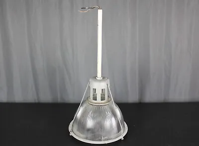 Holophane Lobay 682 12  Glass Shade Pendant Light Fixtures Industrial Loft • $115