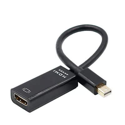 4K Mini Display Port DP To HDMI Female Converter Adapter Connector Cable 4K*2K • £3.48