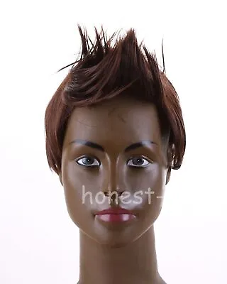 Handsome Boys Black Short Wig New Vogue Sexy Men's Male Hair Cosplay Wigs Brown • $8.92