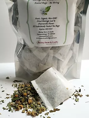 Moringa Leaf Tea Bags - Many All Natural Flavors! - Made Fresh On Demand! • $9.14