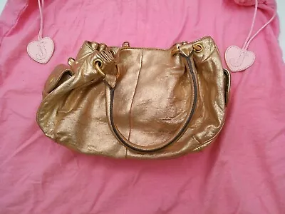 Juicy Couture Metallic Gold Bag Handbag Y2K • £15.50